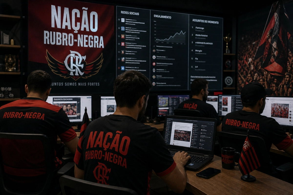 Nação Rubro-Negra nas redes: como torcedores organizam mobilizações, moldam narrativas e influenciam imprensa