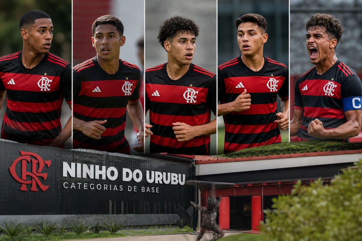 Perfil detalhado: cinco principais talentos da base do Flamengo e o caminho do Ninho do Urubu