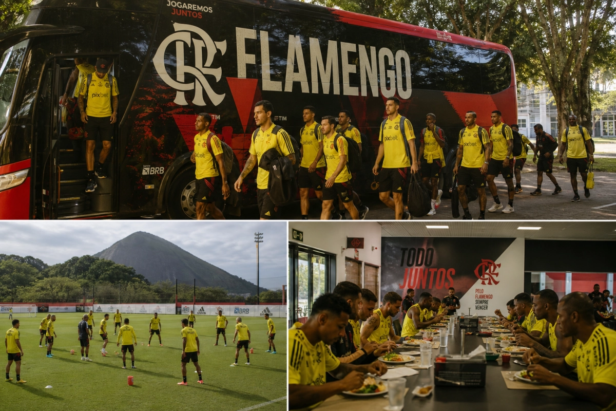 Por dentro da preparação do Clube de Regatas do Flamengo: logística, treinos e alimentação