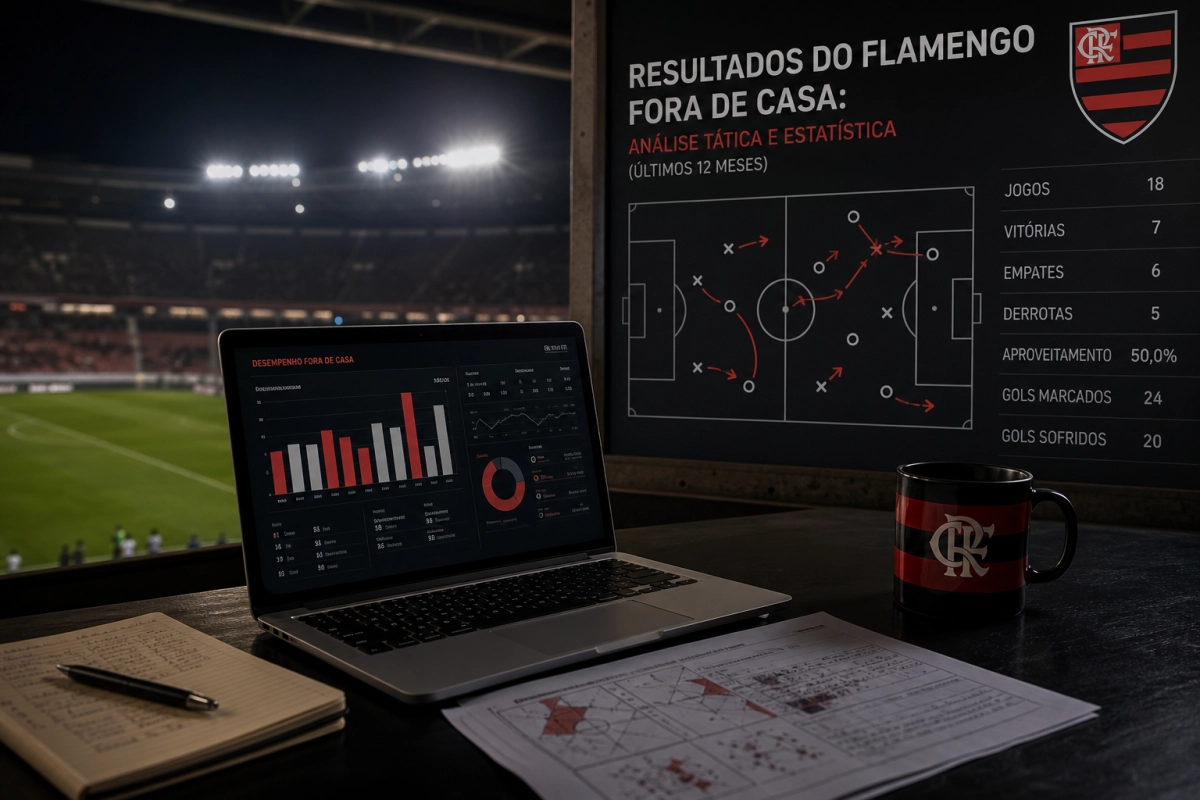 Resultados do Flamengo fora de casa: análise tática e estatística (últimos 12 meses)