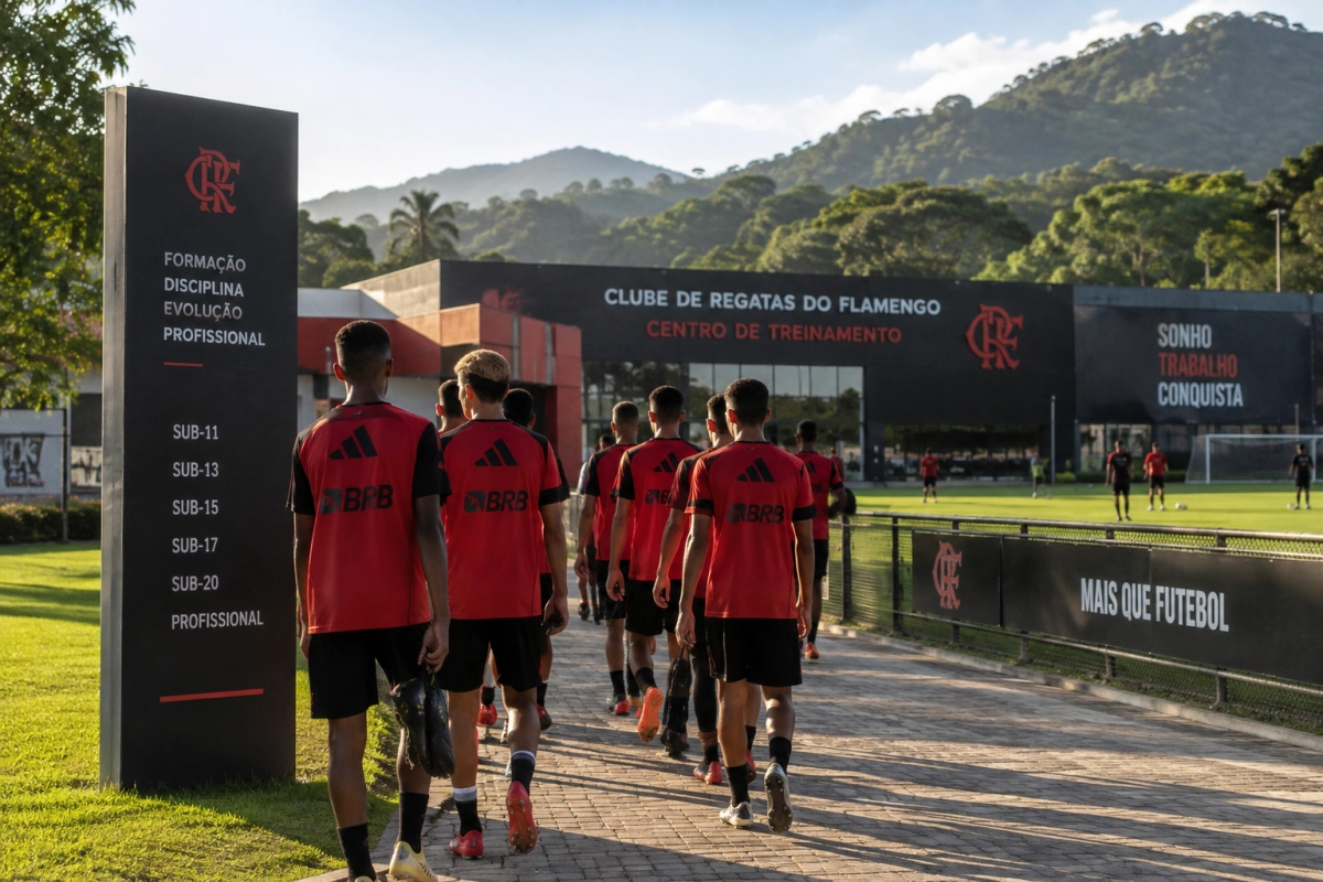 Base do Flamengo: etapas, categorias e caminho até o profissional